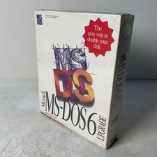 Vintage Microsoft MS-DOS 6.0 Upgrade Operating System 3.5