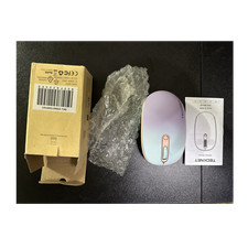 TeckNet TK-MS006 Wireless Optical Mouse USB Receiver 2400 DPI Mint Green Pink picture
