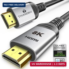 10K 8K HDMI 2.1 Cable 6.6 FT, 48Gbps Certified Ultra High Speed HDMI® Cables Cor picture