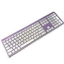 Jelly Comb K152B-2 Wireless Bluetooth Keyboard Lavender Preowned picture