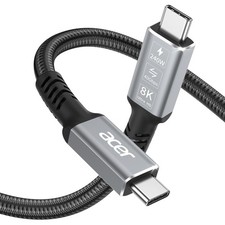 USB4 Cable 40Gbps, 8K@60Hz Thunderbolt 4/3 Cable (3.3FT, 240W) picture