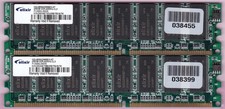 512MB 2x256MB PC-3200 DDR-400 ELIXIR M2U25664DS88B3G-5T DDR1 Ram Memory DIMM Kit picture