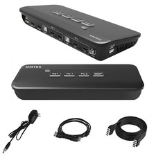 4x2 Dual Monitor HDMI KVM Switch, KVM Switch Keyboard Video Mouse Peripheral picture