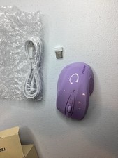 Tecknet Wireless Rechargeable Mouse  Purple Lavender - TK-MS317 Open Box picture