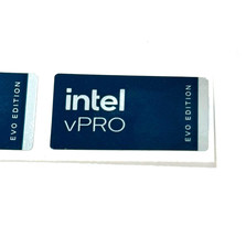 2Pcs Intel vPro Evo Edition Sticker Label  Decal 28mm x 15mm picture