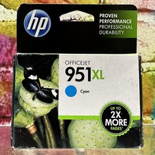 HP 951 XL High Capacity Ink Cartridge Cyan Original Genuine Printing Office New picture
