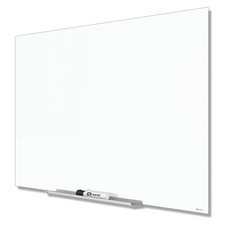 Dry Erase Board 74 x 42 Glass Magnetic Whiteboard InvisaMount Quartet G7442IMW picture