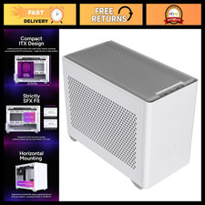 Mini-ITX PC Case, High Airflow Design, 330mm GPU Support, Compact White Cooler picture