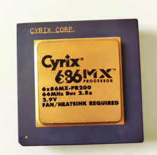 Cyrix 6x86MX-PR200 66MHz 2.9V ceramic gold-plated CPU.  High collector's value picture