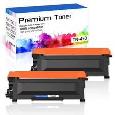 2PK TN450 TN420 Black Toner Cartridge for Brother DCP-7060D 7065DN HL-2130 2135W picture