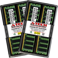 A-Tech 256GB 4x 64GB 4Rx4 PC4-19200 ECC Load Reduced LRDIMM Server Memory RAM picture
