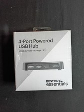 Best Buy essentials- 4-Port USB 2.0 Hub - Black picture