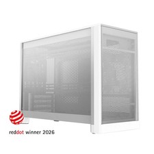 MONTECH TEN 22.7L Micro ATX PC Case White High Airflow Modular Mesh W/Rear Fan picture