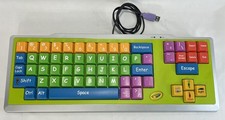 2009 Crayola Kids Computer EZ Type USB Keyboard with Big Buttons Tested Working  picture