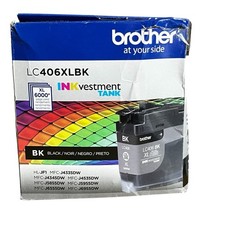 Brother LC406XLBK Black INKvestment Tank Ink Cartridge - Open Box / Sealed Ink picture