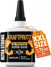 3D Printer Super Glue Thin for PLA, ABS, PETG, TPU & Nylon – 1.76 Oz XXL picture