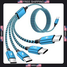 Travel USB C 4 in 1 Charging Cable with Four Type C Ports picture
