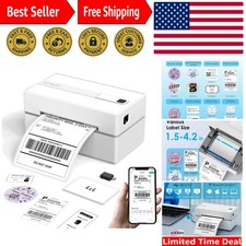 Compact 4x6 Bluetooth Thermal Label Printer – Ideal for eBay, Shopify & USPS picture