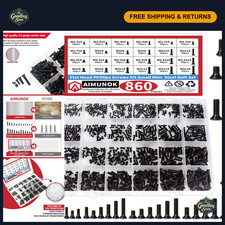 860Pcs Computer Screws Kit M1.2-M3 for Laptop & PC Repair, Hardware Fasteners picture