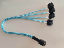 For Mini SAS SFF-8643 to 4 SATA male one to four, array card connected to hard picture