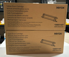 New 2 Genuine XEROX VersaLink C600 C605 Cyan & Yellow Drum Cartridges OEM picture