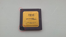 IBM 6x86 P166+ 6x86-2V7P166GC rare round corners vintage CPU GOLD chipped picture
