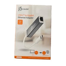 BRAND NEW Genuine j5create USB-C™ to Gigabit Ethernet Adapter (Gray) picture