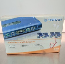 TRENDnet 4 – port ps/ 2 KVM switch kit KVM tk-400k picture
