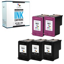 5PK Compatible HP 901 Printer Cartridges Combo Pack for OfficeJet J4535 J4585 picture