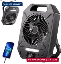 ALLENERGY Camping Fans, Rechargeable Portable Fan with 100 Adjustable Speeds, Ul picture