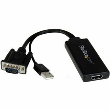 StarTech.com VGA to HDMI Adapter with USB Audio & Power - Portabl VGA2HDU picture