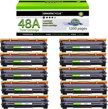 10PK CF248A 48A Toner Cartridges Fit HP LaserJet Pro M14 M15W M17 M29W M28W M30w picture