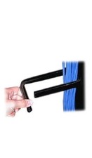 Panduit CMVDR1S Vertical Cable Management D-Ring 1-Inch Wide Short Box Of 5 picture