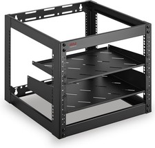 10U Advanced Open Frame Server Rack - Wall Mount Network Rack Networking picture
