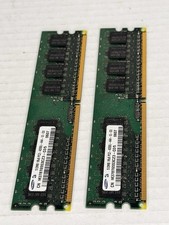 2PCS Samsung 512MB 1Rx8 PC2-5300U-555-12-ZZ M378T6553EZS-CE6 0713 PC Memory picture