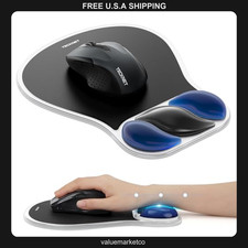 TeckNet Ergonomic Gel Mouse Pad with Wrist Rest, Non-Slip PU Base, PVC Surface picture