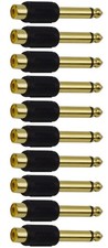 CESS 6.35mm TS Male to RCA #620: Mono Female,10-Pack, Gold picture