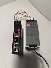 Antaira LNP-0500-T 5-Port Industrial Unmanaged Ethernet Switch With Mean Well PS picture