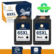 2-PK Black Ink Cartridge for HP 65XL 65 xl Printer ENVY 5052 Deskjet 2622 2680 picture