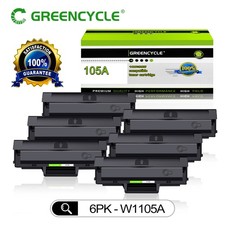 6PK Black W1105A Toner fit for HP 105A LaserJet MFP 135a 135w 137fnw 107a 107r picture