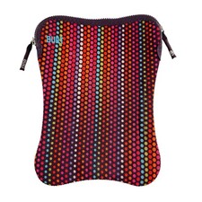 Built NY Netbook Sleeve For Tablet 9'' - 10” Neoprene Case Zipper Colorful Dots picture