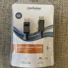 Manhattan Displayport Monitor Cable 6.6 ft. 2 x Male Digital Audio/Video 393799 picture