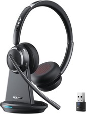 Wireless Headset with Mic for Work, Bluetooth 6.0 Headset with Microphone for PC picture