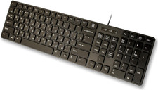 USB Keyboard with Russian English (Cyrillic) Letters/Characters- Full Size Slim picture