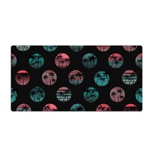 Decorative Desk Mouse Pad Mat PC Laptop Office Pad Retro palm trees 120x60 picture