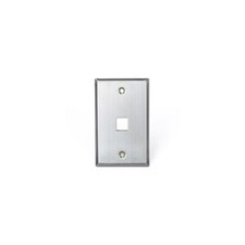 Leviton 43080-1S1 Single-Gang Stainless Steel Quickport Wallplate 1-Port picture