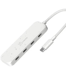j5create 4-in-1 USB-C to 4-Port 10Gbps Type-C Hub, Eco-Friendly, (JCH345EW)white picture