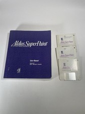 Vintage Aldus Superpaint  3.0 Apple Macintosh Mac Floppy Discs Manual picture