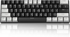 60 Teclado Mecanico Para Juegos Por Ciento, Mezcla De Grises Y Negros Teclas De picture