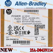 NEW NEW PLC 25A-D043N114 AB PowerFlex 523 22kW (30Hp) AC Drive 25AD043N114 picture